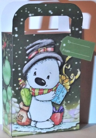  4, Gorgeous Gift Bag , Santa and Friends by Hazel Underwood