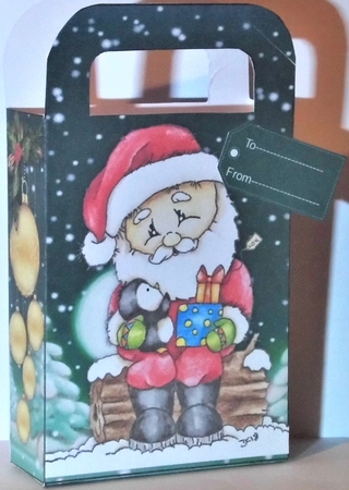  4, Gorgeous Gift Bag , Santa and Friends by Hazel Underwood