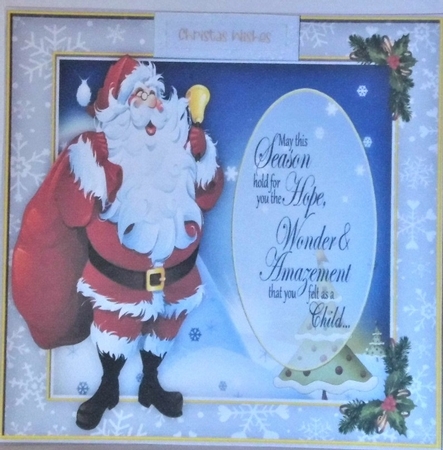 Gorgeous Santa with Verse 4 by Hazel Underwood