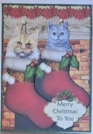 Pets in Stockings 2 by Hazel Underwood