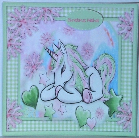 6, Lovely Cards , Snowflake Unicorns by Hazel Underwood