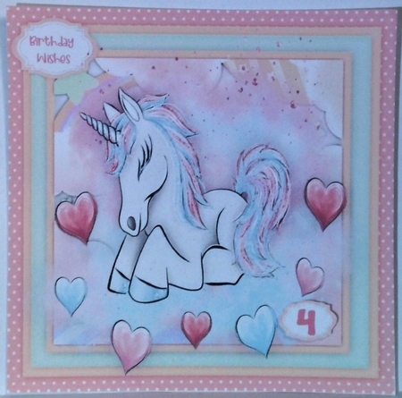 Gorgeous Pink Unicorn  by Hazel Underwood