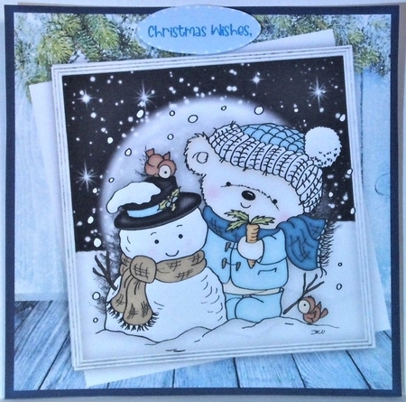 Dressing the Snowman by Hazel Underwood