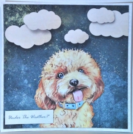 Under The Weather ? Card Topper 4 by Hazel Underwood