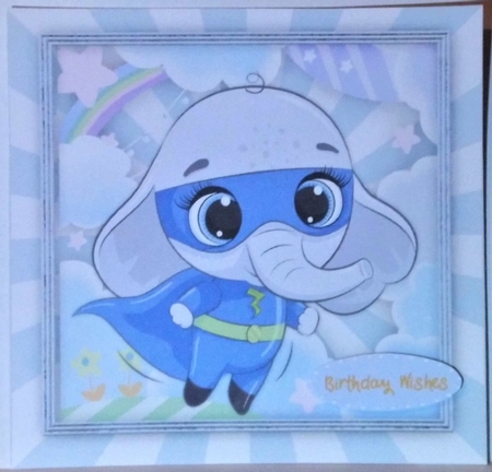 Gorgeous Ellie Super Hero, Blue by Hazel Underwood