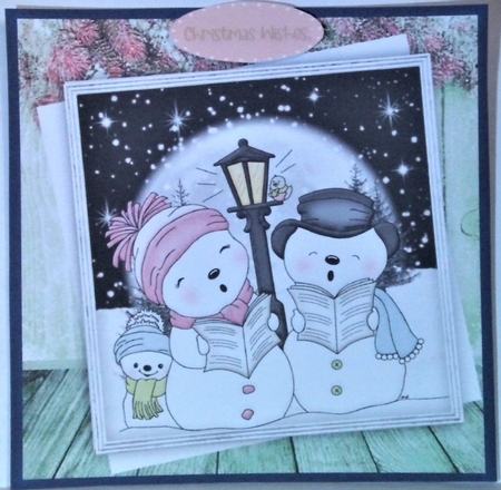 6, Lovely Cards , Snow Friends  by Hazel Underwood