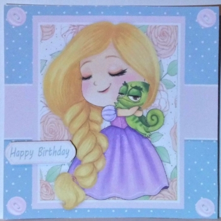 Princess With Lizard 7x7 by Hazel Underwood