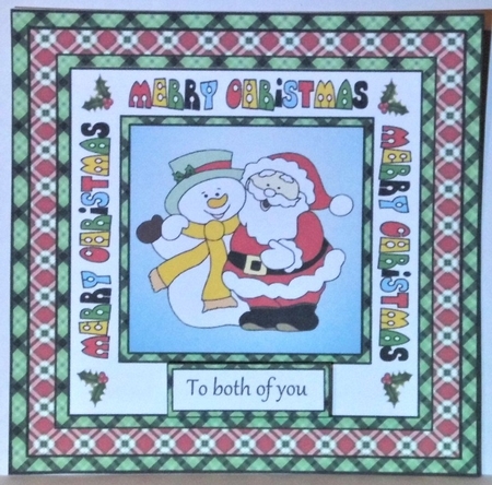 SC Santa & snowman by Hazel Underwood