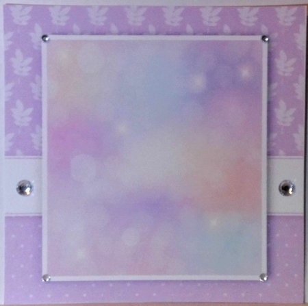Beautiful Purple Insert Blank 7x7 by Hazel Underwood