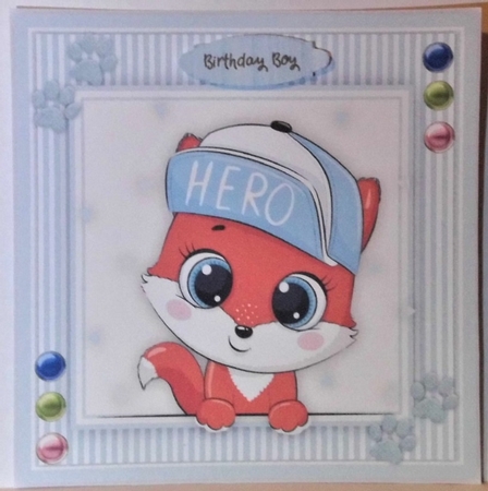 6, card Fronts + 2 Inserts,  My Hero by Hazel Underwood