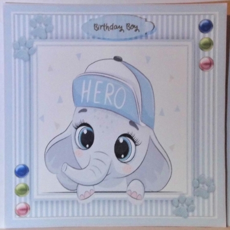 6, card Fronts + 2 Inserts,  My Hero by Hazel Underwood