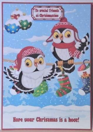 A Christmas Hoot A5 by Hazel Underwood