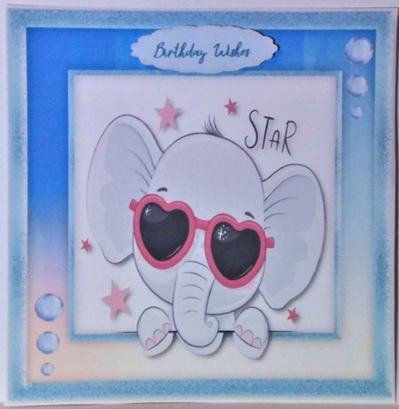 9, Lovely card Front , Star Animals  by Hazel Underwood