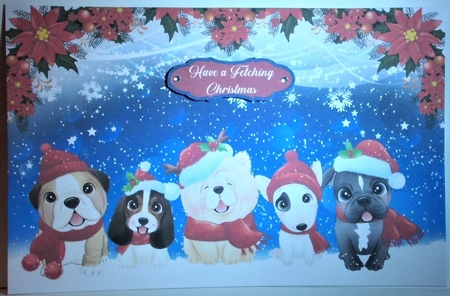 Cute Christmas Dogs 2 by Hazel Underwood