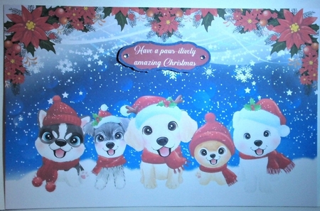 Cute Christmas Dogs 3 by Hazel Underwood
