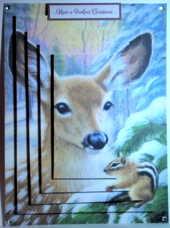 pretty deer in the snow pyramids by Hazel Underwood