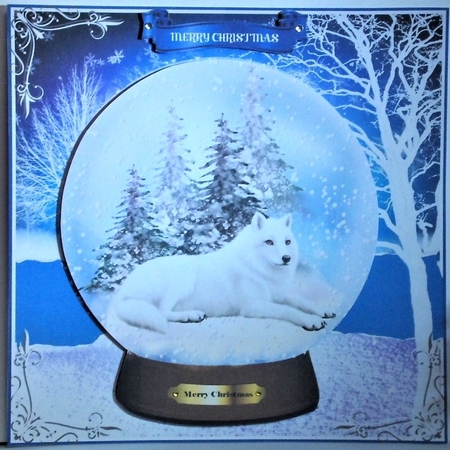 Snow Fox Snow globe by Hazel Underwood