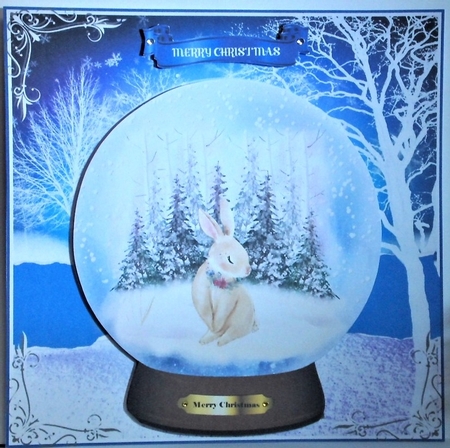 Winter hare Snow globe by Hazel Underwood
