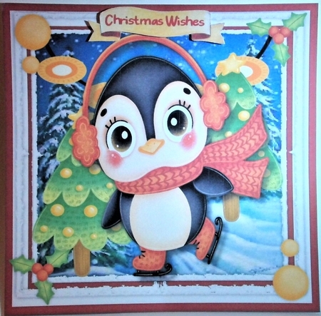 7x7 Mini Kit, The Skating Penguin  by Hazel Underwood
