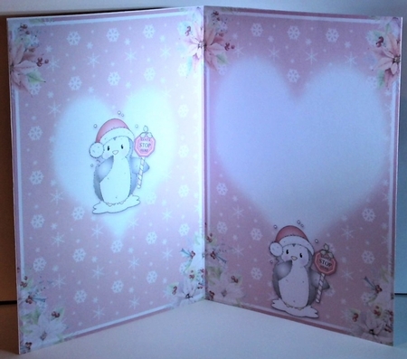 Santa Stop Here Penguin A5 by Hazel Underwood