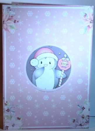 Santa Stop Here Penguin A5 by Hazel Underwood