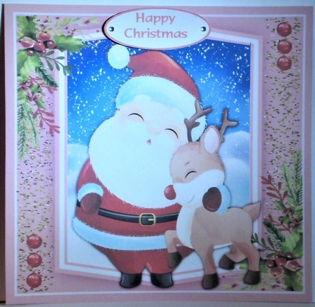 7x7 Mini Kit, Santas Little Reindeer by Hazel Underwood