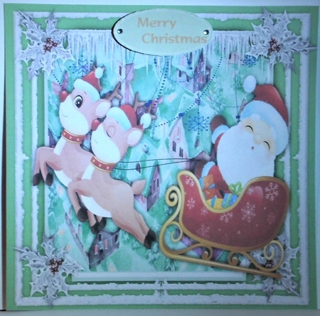 7x7 Mini Kit, Santas Flyig By by Hazel Underwood