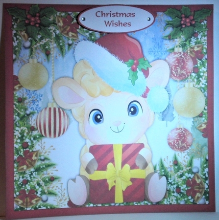 7x7 Mini Kit Gorgeous Christmas Lamb by Hazel Underwood