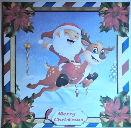 Santa Taking a Joy Ride by Hazel Underwood