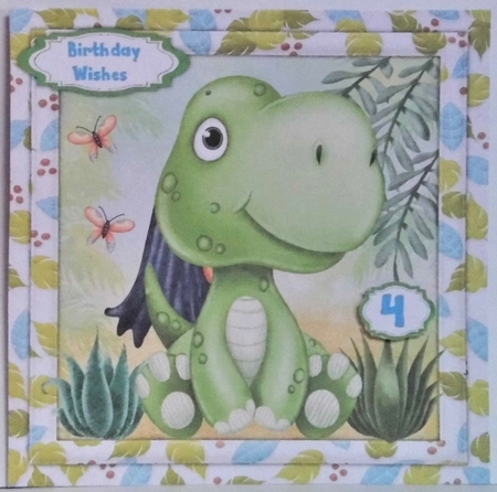 Happy Birthday Dino 4 by Hazel Underwood