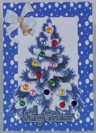 Christmas Tree in Blue by Hazel Underwood