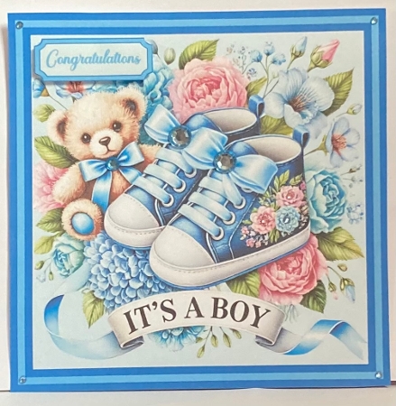 Its A Boy Topper by Hazel Underwood