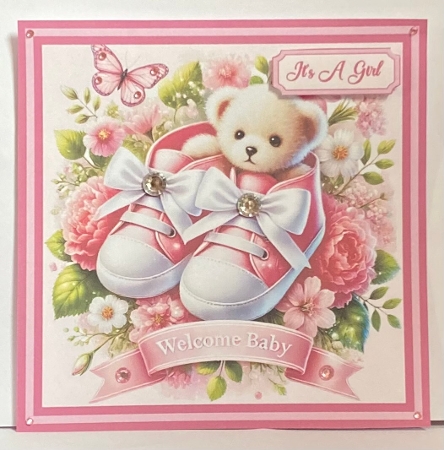 Its A Girl Topper by Hazel Underwood