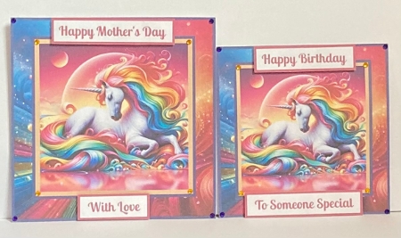 Rainbow Unicorn Toppers. by Hazel Underwood