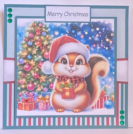 Chipmunks Christmas 1 Mini Kit 7x7 by Hazel Underwood