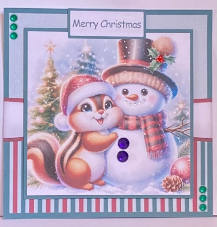 Chipmunks Christmas 2 Mini Kit 7x7 by Hazel Underwood