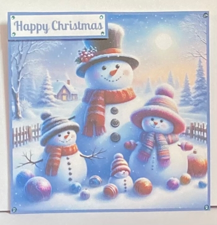 Snowman Family Toppers. by Hazel Underwood