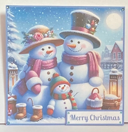 Snowman Family Toppers. by Hazel Underwood