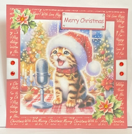 Christmas Cats Mini Kit 7x7 by Hazel Underwood