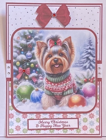 CHRISTMAS YORKIE by Hazel Underwood