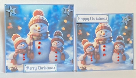 Snowman Family Toppers. by Hazel Underwood