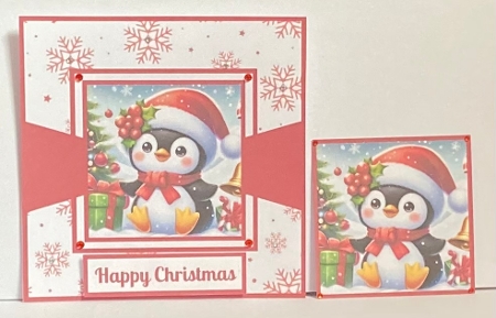 Cute Christmas Penguin Toppers. by Hazel Underwood