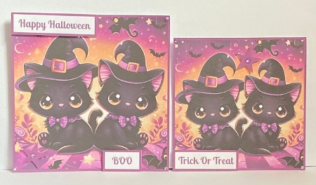 Cute Cats Halloween Toppers. by Hazel Underwood