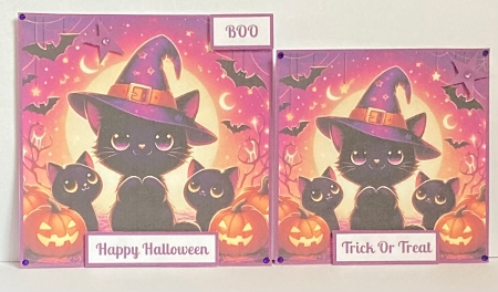 Cute Cats Halloween Toppers. by Hazel Underwood