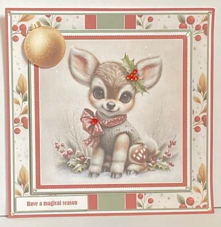 Festive Fawn Wishes by Hazel Underwood