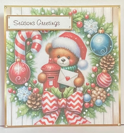 2 to a page teddy wreaths by Hazel Underwood