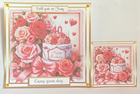 40th cake birthday by Hazel Underwood