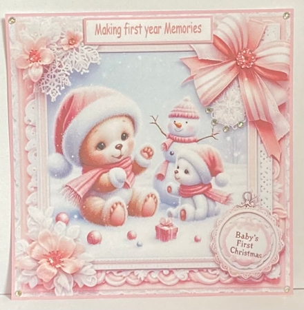 babys first christmas girl by Hazel Underwood
