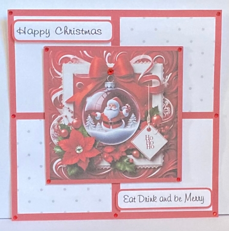 santa bauble by Hazel Underwood