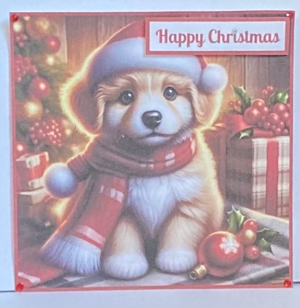 Cute Christmas Puppy Toppers. by Hazel Underwood